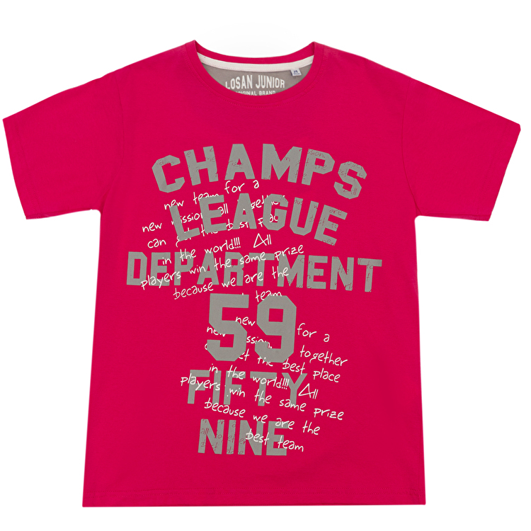 Футболка Losan Junior boys (313-1603AA/142) Малиновий