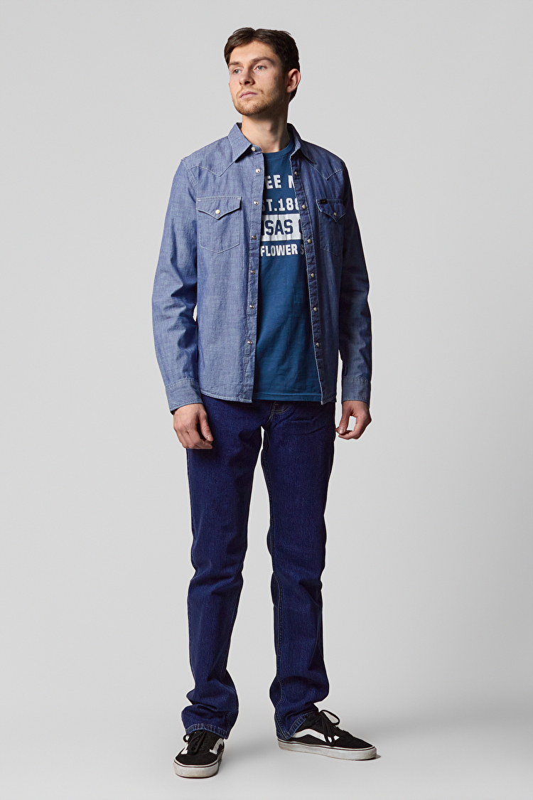 Сорочка LEE Western Shirt Slim Fit (L643KYEQ) Блакитний