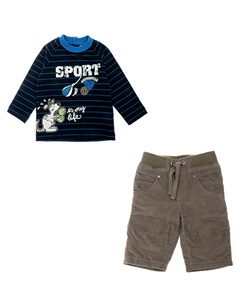 Комплект: Джемпер, брюки Losan MC BABY BOYS BABY (027-8026AC/32) Темно-синій