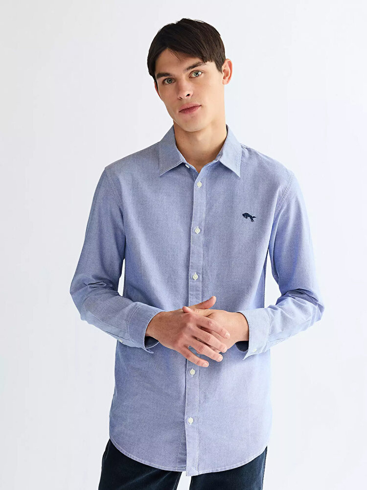 Сорочка Wrangler LS SHIRT Regular Fit (112350481) Блакитний