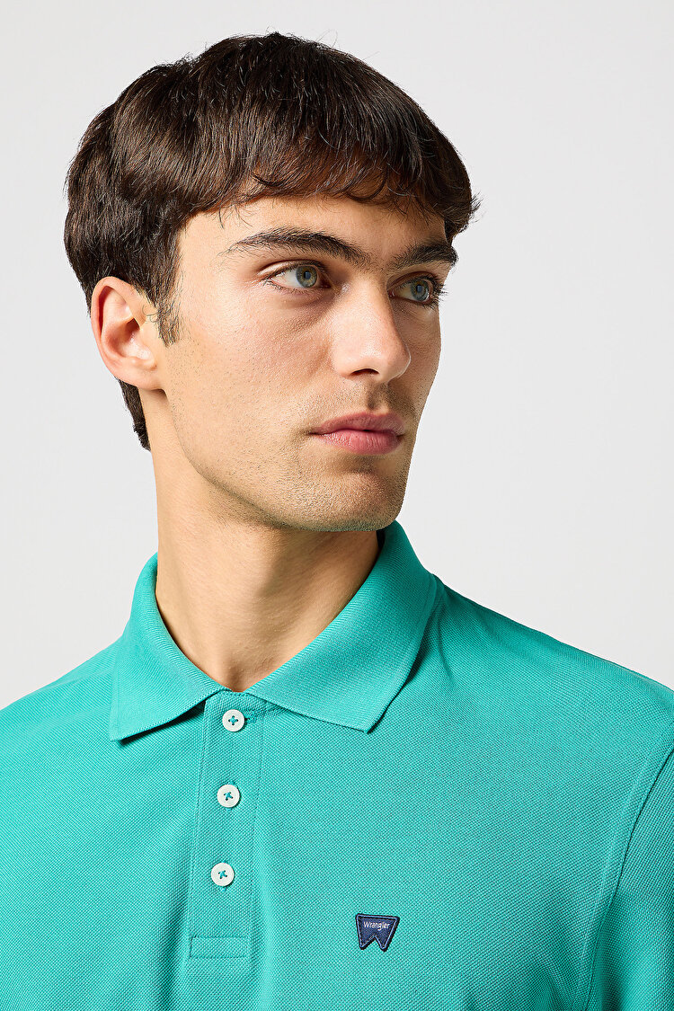Поло Wrangler Polo shirt (112362390) Зеленый