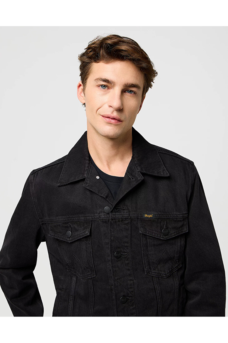 Куртка джинсовая Wrangler Classic Jacket Regular Fit (112371439) Черный