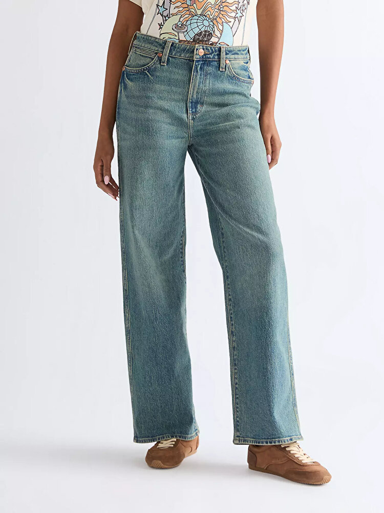 Джинси Wrangler Loose Straight Loose Fit (112378204) Блакитний