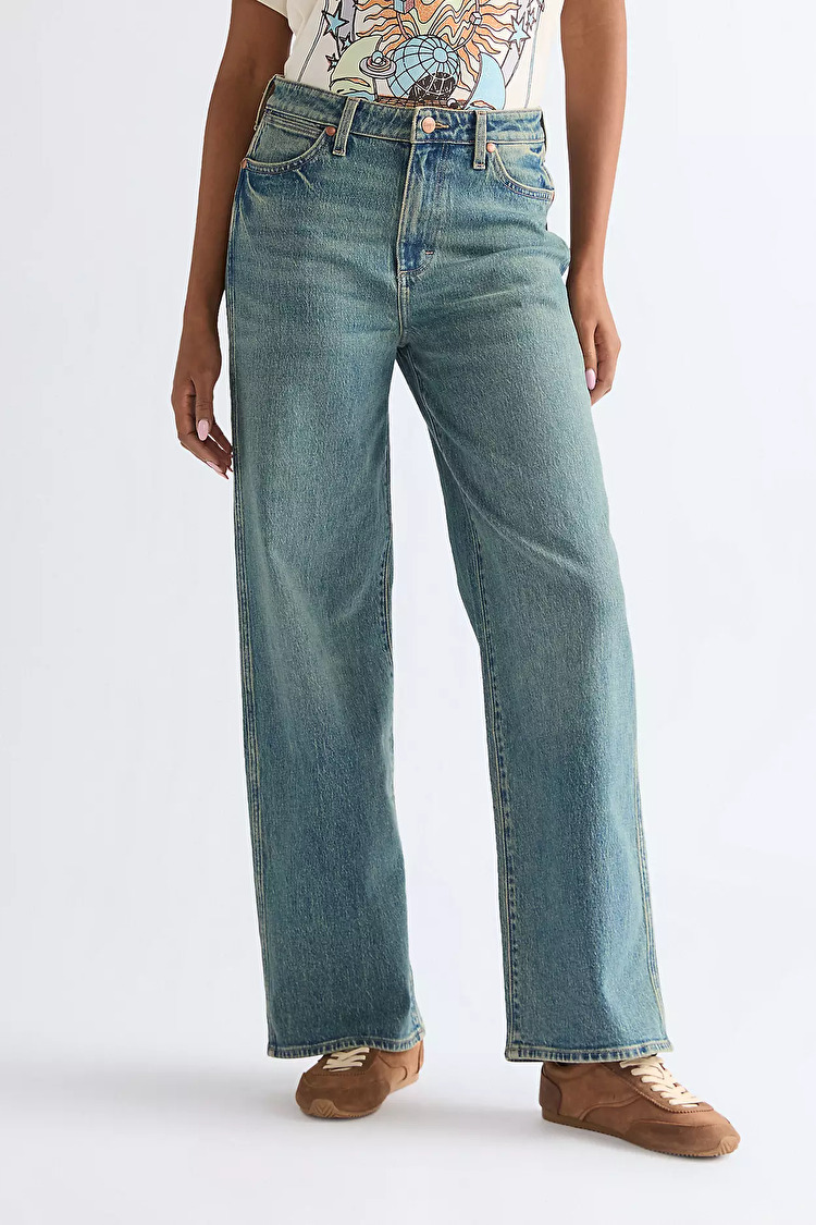 Джинси Wrangler Loose Straight Loose Fit (112378204) Блакитний