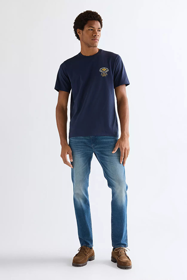 Футболка Wrangler SMALL AMERICANA TEE Regular Fit (112377984) Блакитний