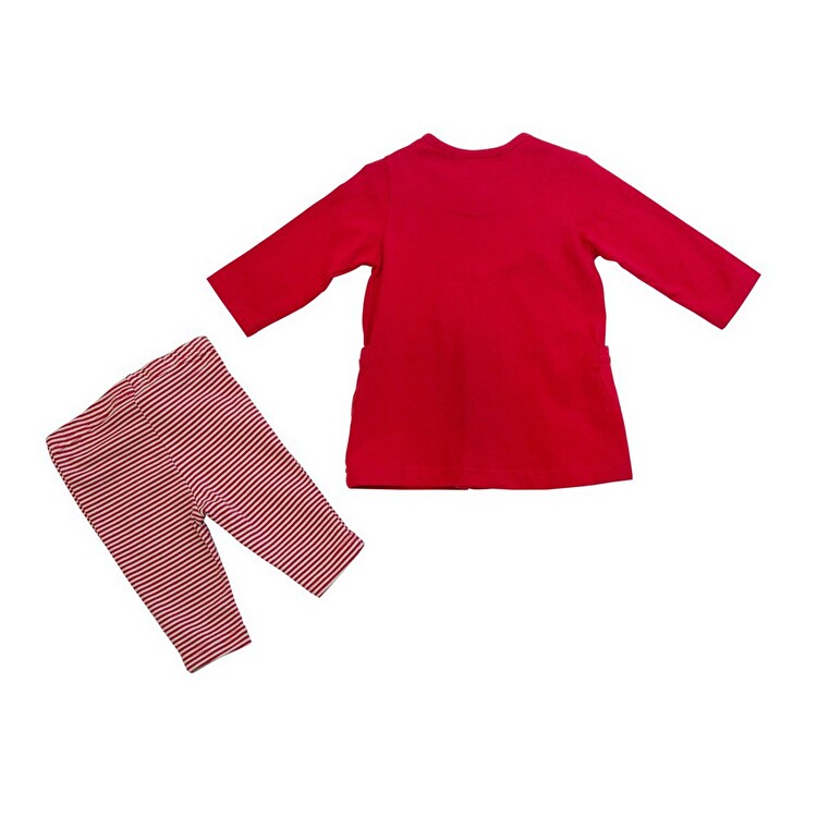 Костюм: Платье с леггинсами Losan Mc baby girls (028-8019AD/51) Красный