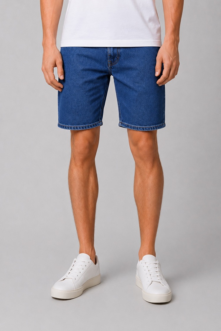 Шорти джинсові LEE Rider Shorts Regular Fit (L73FLJKL) Синій