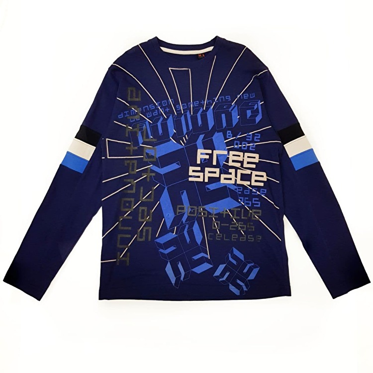 Футболка с длинным рукавом Losan Opt Junior (92-1309/542) Сине-фиолетовый