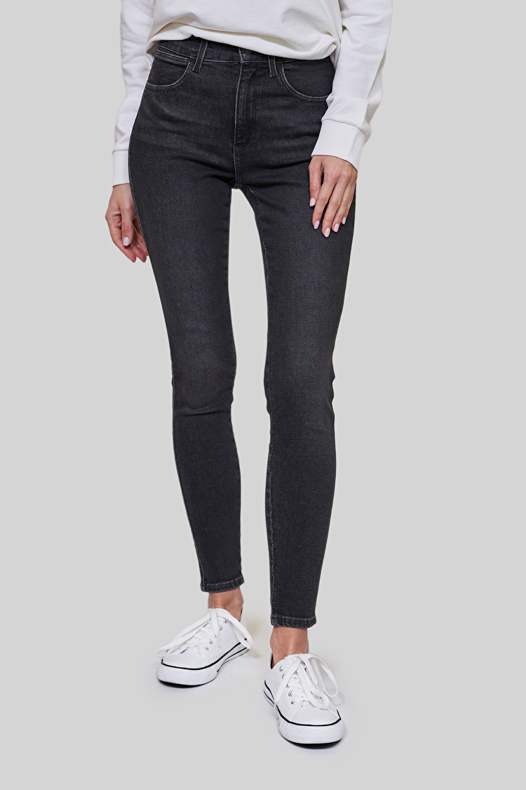 Джинси Wrangler High Rise Skinny Skinny Fit (W27HMA95F) Темно-сірий