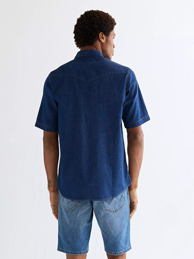 Сорочка Wrangler SS WESTERN SHIRT Regular Fit (112378127) Синій