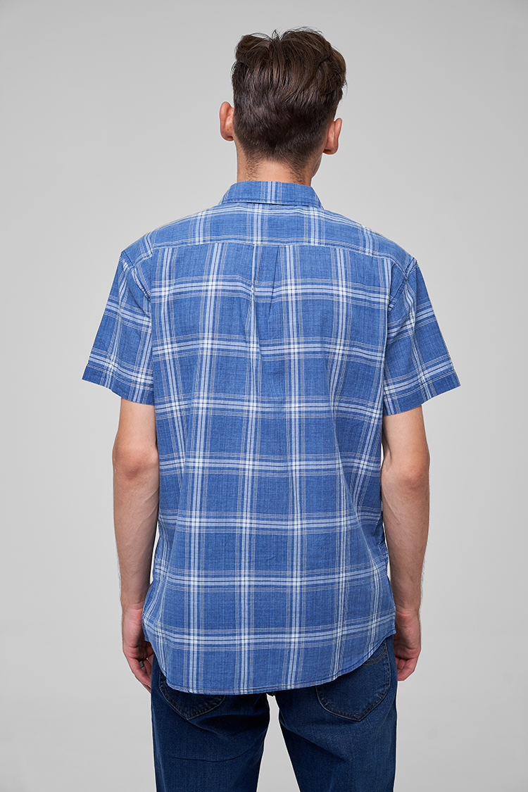 Сорочка Wrangler SS 1 PKT SHIRT Regular Fit (W5J6OEX1E) Синій