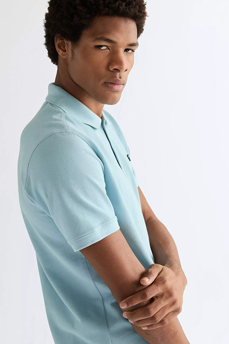 Поло Wrangler Polo shirt Regular Fit (112378001) Бірюзовий