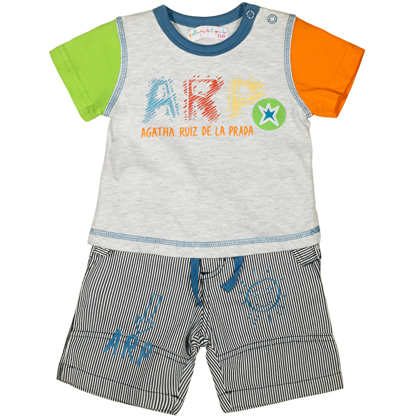 Комплект: Футболка та шорти AGATHA RUIZ DE LA PRADA Agatha baby (7334) Мармурово-сірий