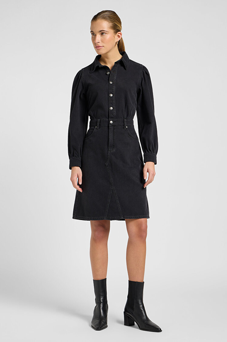 Платье LEE LONG SLEEVE DRESS Regular Fit (112370995) Черный