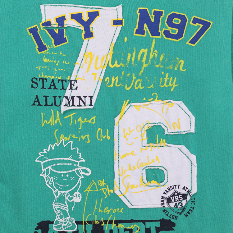 Футболка з довгим рукавом Losan Kids boys (315-1021AC/135) Світло-зелений