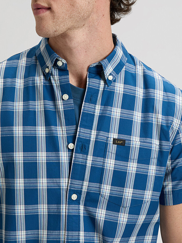 Сорочка LEE LEE BUTTON DOWN SS Regular Fit (112376549) Блакитний