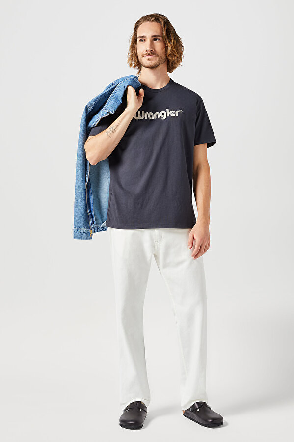 Футболка Wrangler Logo Tee (112350526) Белый Черный