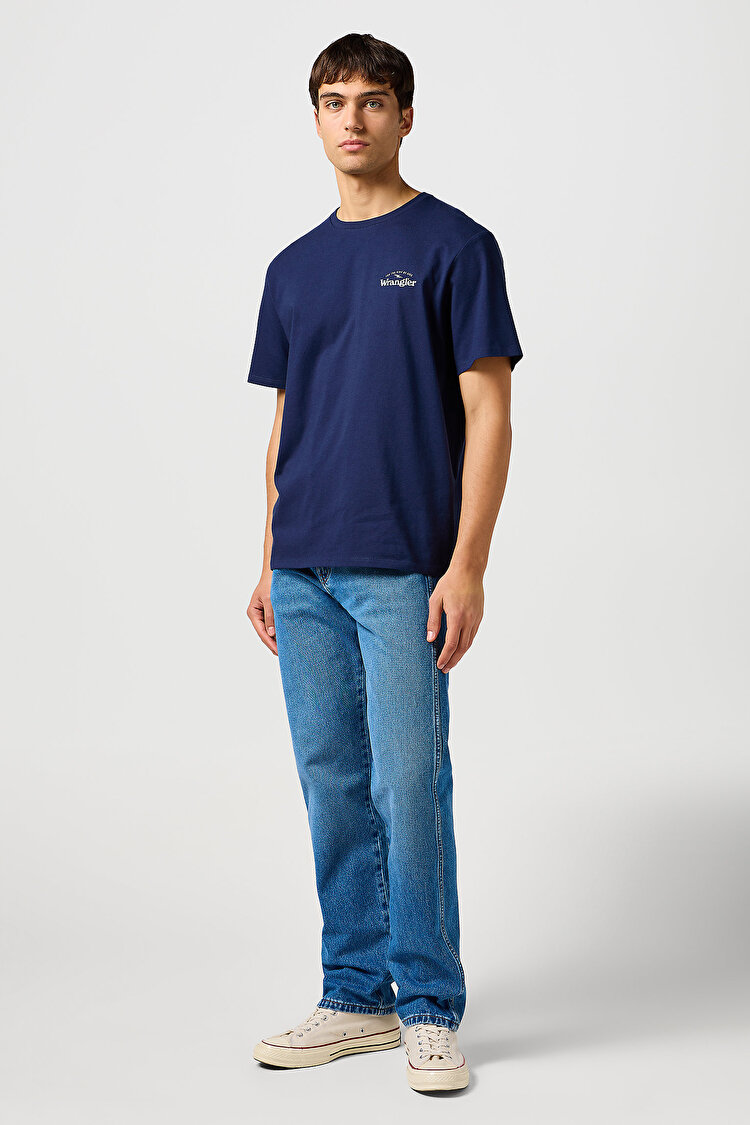 Футболка Wrangler Grafic Tee (112362367) Синий