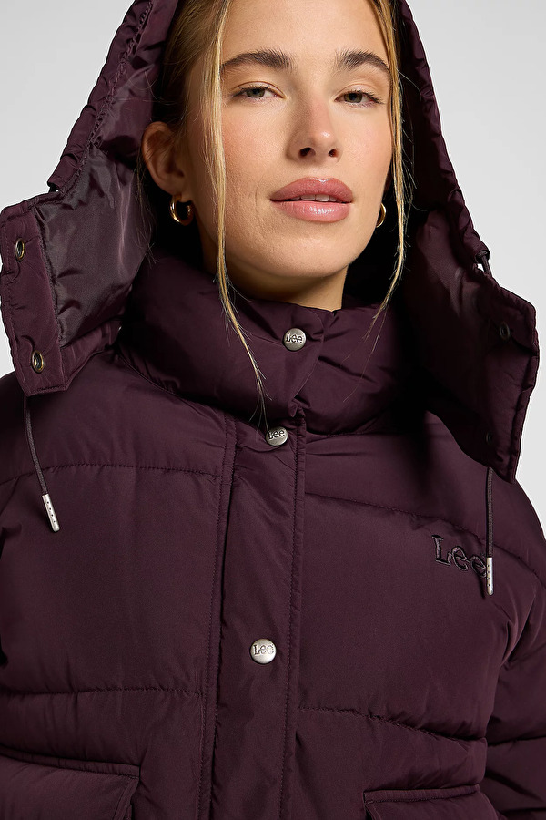 Куртка з утеплювачем LEE SHORT PUFFER WITH HOOD Relaxed Fit (112372631) Фіолетовий