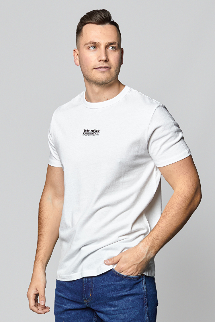 Футболка Wrangler SS SEAS LOGO TEE Regular Fit (W7AKGF989) Білий
