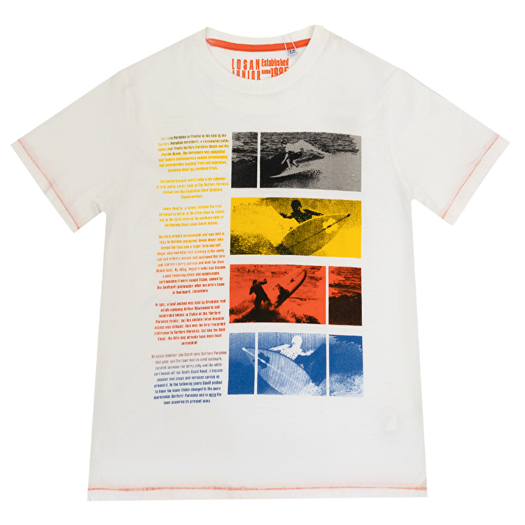 Футболка Losan Junior girls (313-1014AA/001) Білий