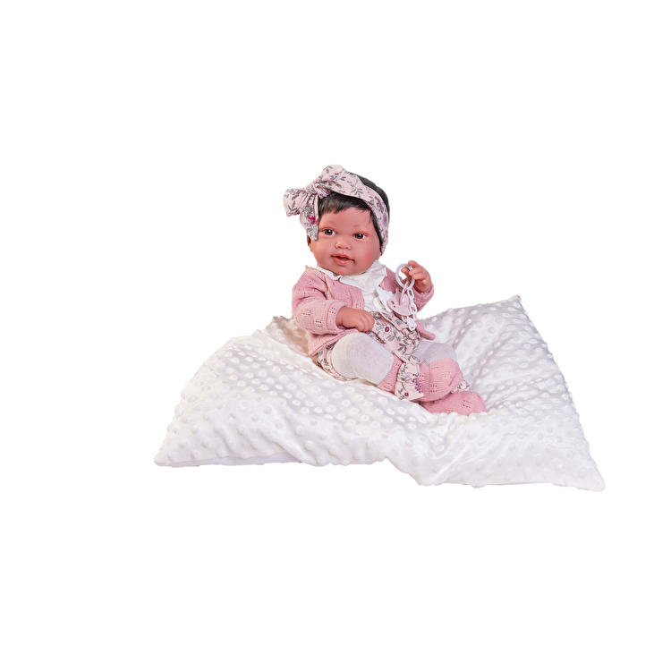 Лялька Recién Nacida Pipa con pendientes y cojín de algodón 42 см ANTONIO JUAN (50036)