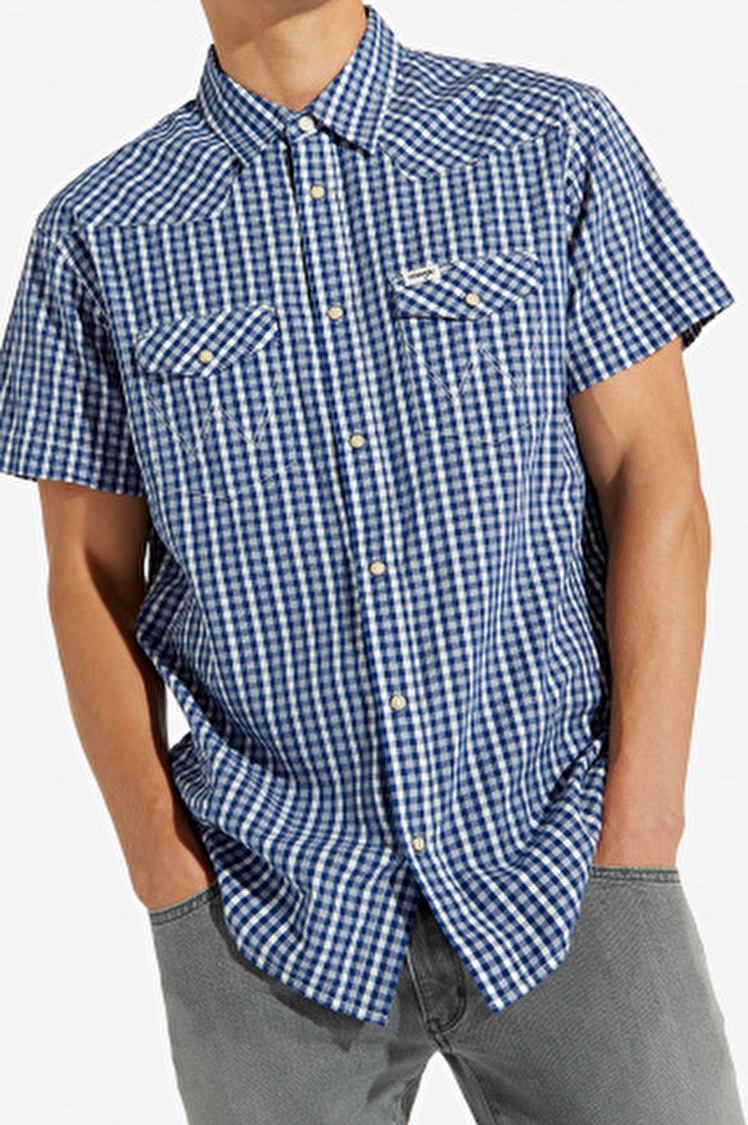 Рубашка Wrangler Western Shirt Regular Fit (W5A244M49) Синий