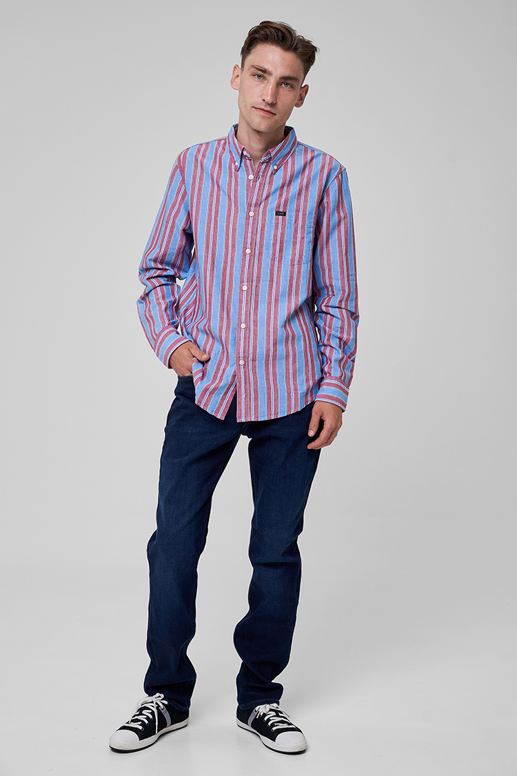 Рубашка LEE Button Down Shirt Regular Fit (L880NELA) Голубой