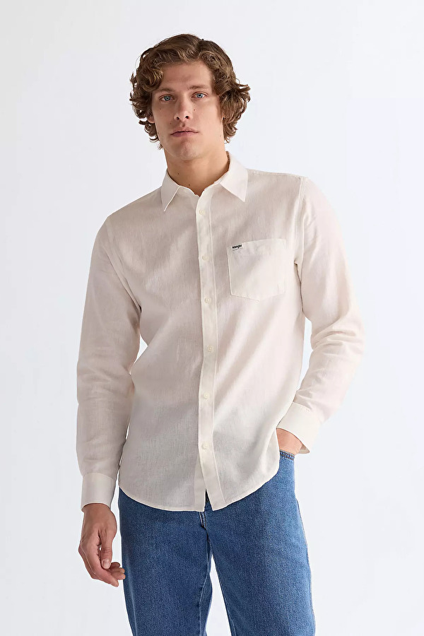 Рубашка Wrangler 1 PKT SHIRT Regular Fit (112362907) Белый