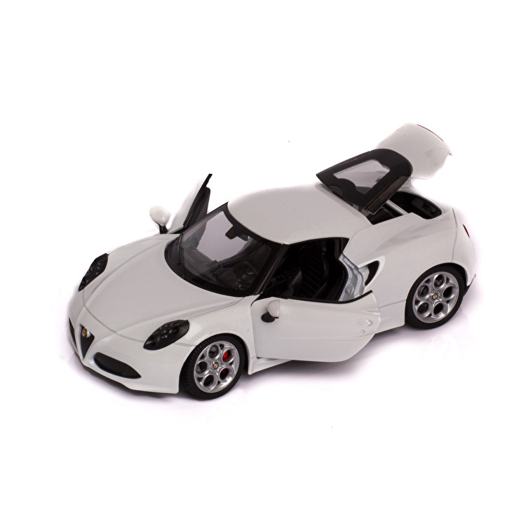Модель автомобіля: Alfa 4 C Alfa Romeo 1:24 Welly (24048W/WHITE)