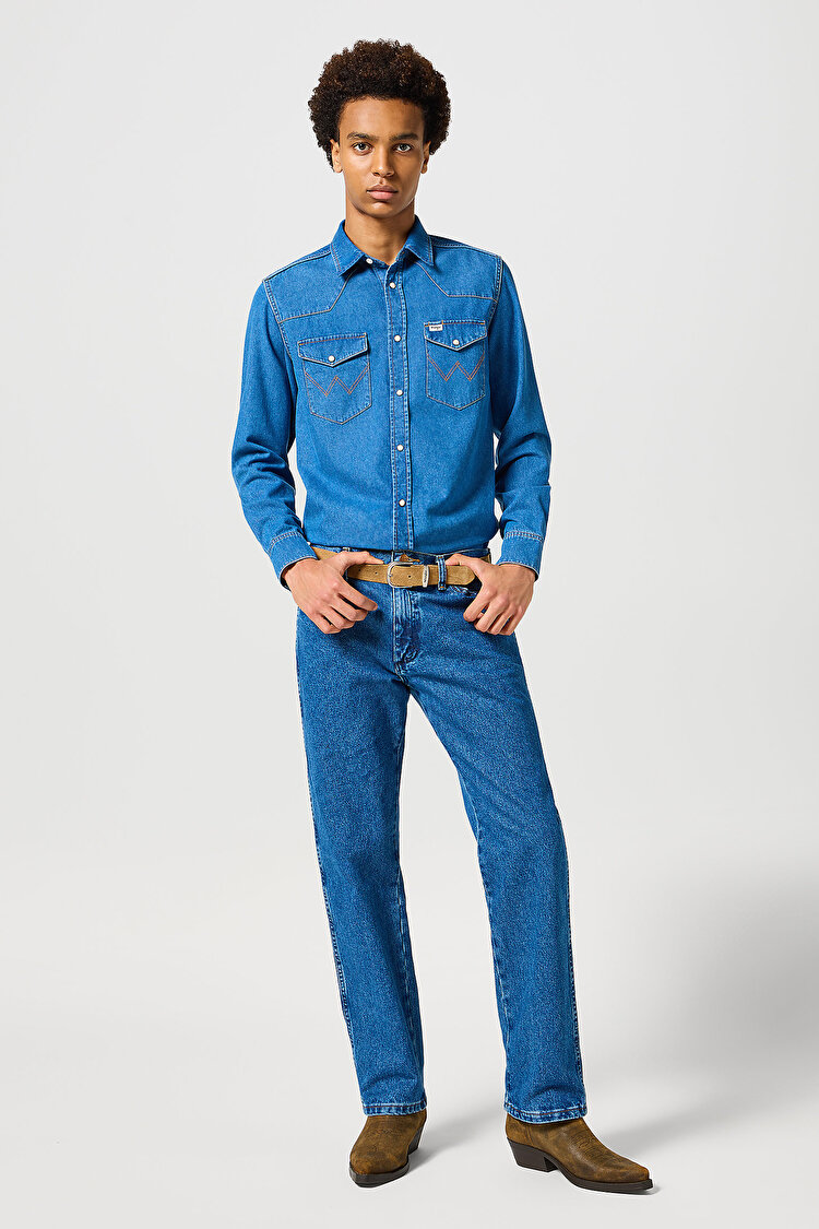 Джинси Wrangler 13MWZ Boot Fit (112358496) Голубий