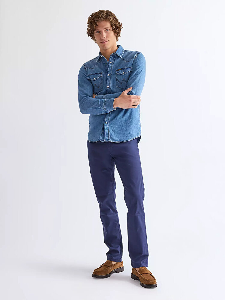 Штани Wrangler Greensboro Regular Fit (112350802) Синій