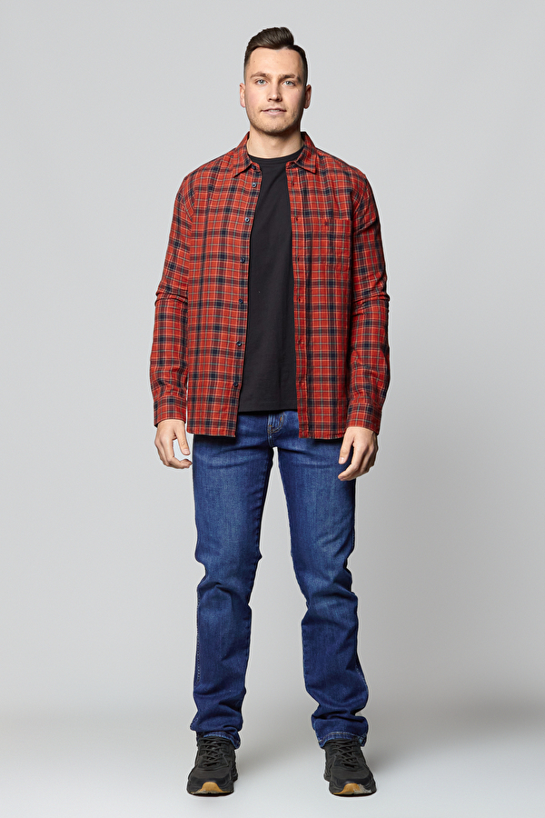 Рубашка Wrangler 1 Pocket Shirt Slim Fit (W5975NPDQ) Красный