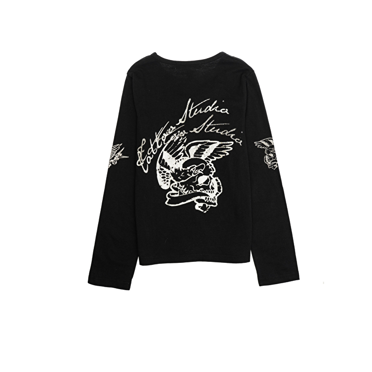 Футболка з довгим рукавом SEAPORT 1993 (9105) Чорний