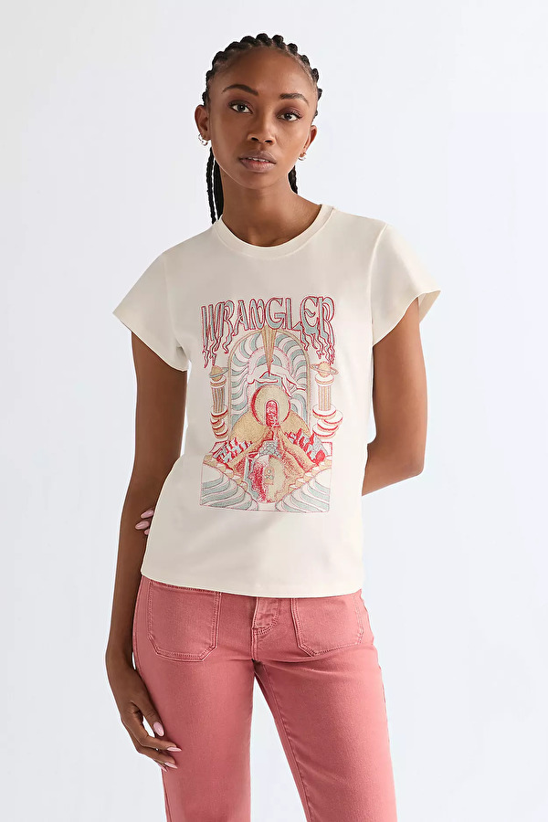 Футболка Wrangler SHRUNKEN BAND TEE Slim Fit (112378024) Білий