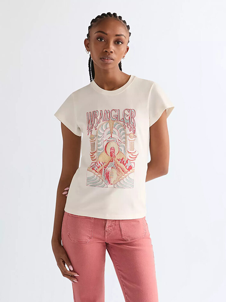 Футболка Wrangler SHRUNKEN BAND TEE Slim Fit (112378024) Белый