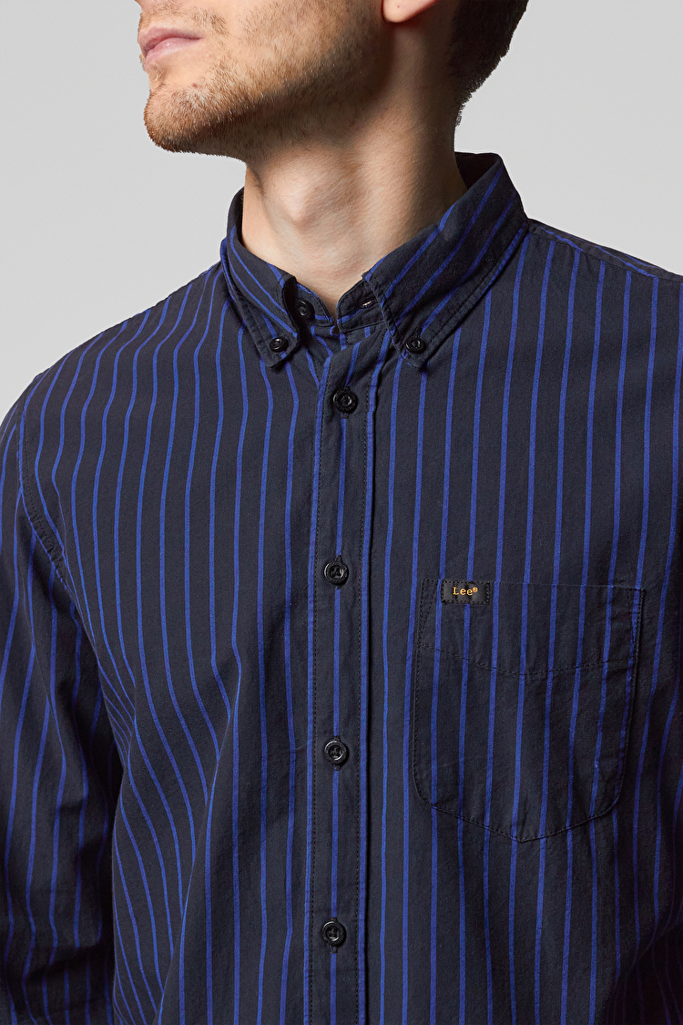 Рубашка LEE Button Down Shirt Regular Fit (L880ZMSJ) Темно-синий