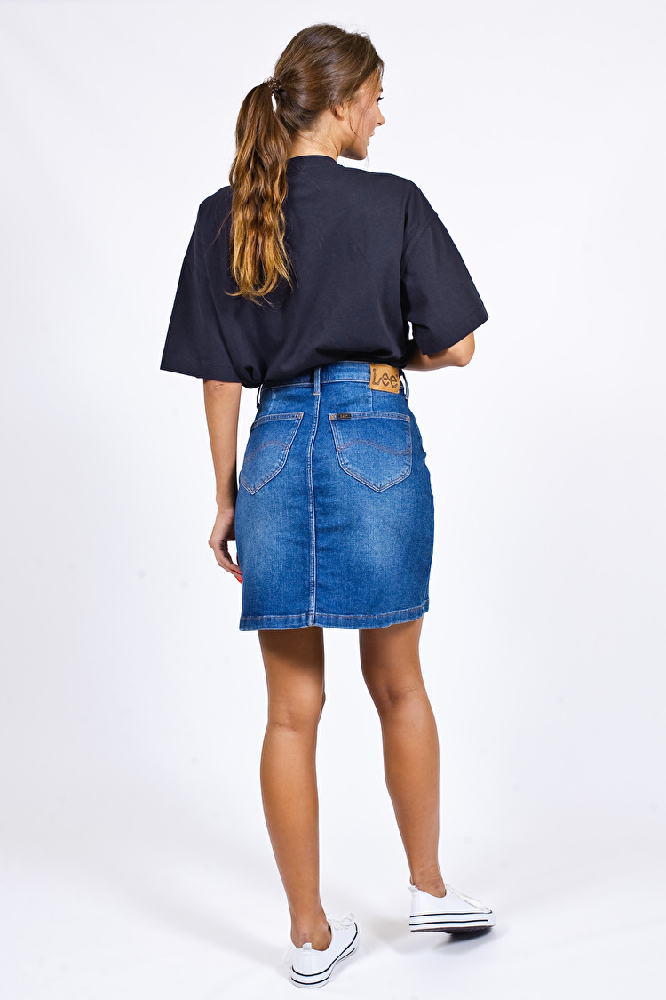Юбка джинсовая LEE A Line Skirt Regular Fit (L38NROEM) Голубой