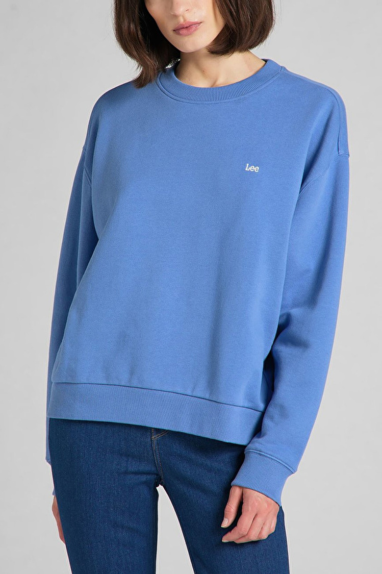 Свитшот LEE Crew Neck Sweatshirt Relaxed Fit (L53LRYSV) Голубой
