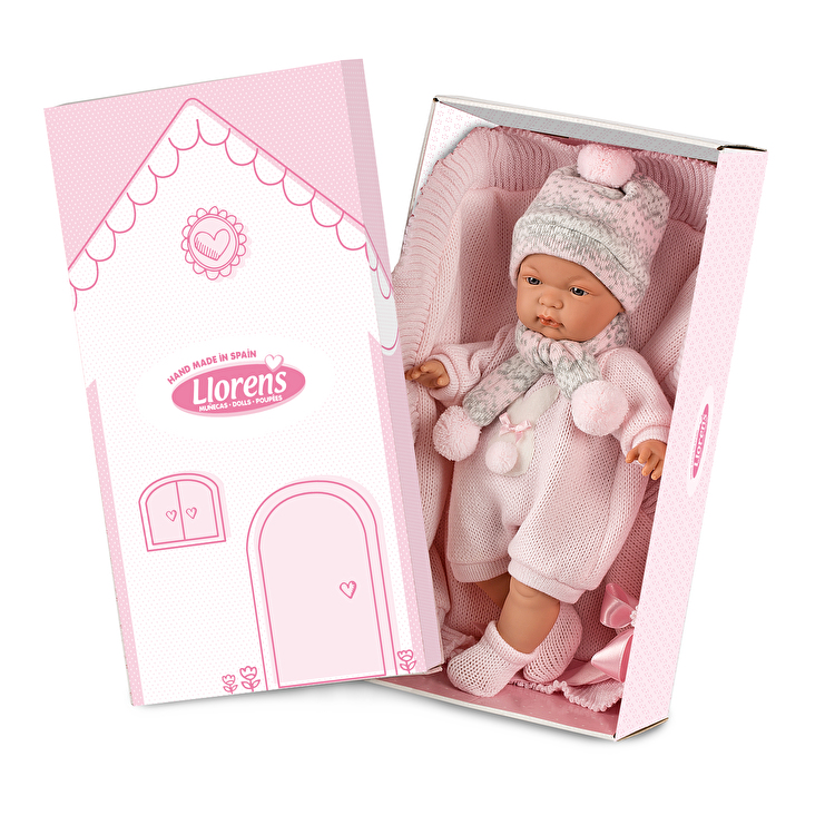 Пупс Joelle Llorona Toquilla Rosa 38 см LLORENS (38938)