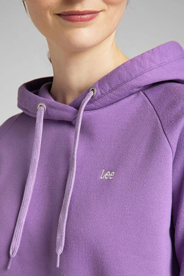 Худі LEE Essential Hoodie Relaxed Fit (L53WTXTI) Фіолетовий