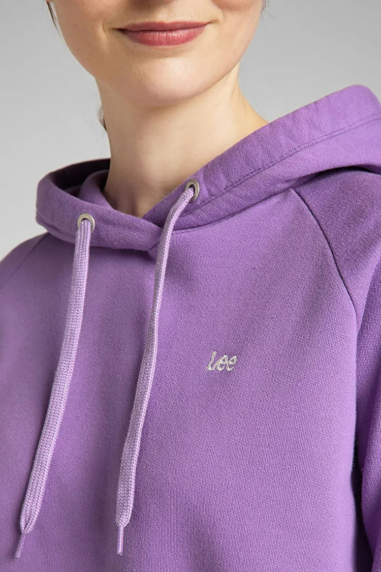 Худі LEE Essential Hoodie Relaxed Fit (L53WTXTI) Фіолетовий