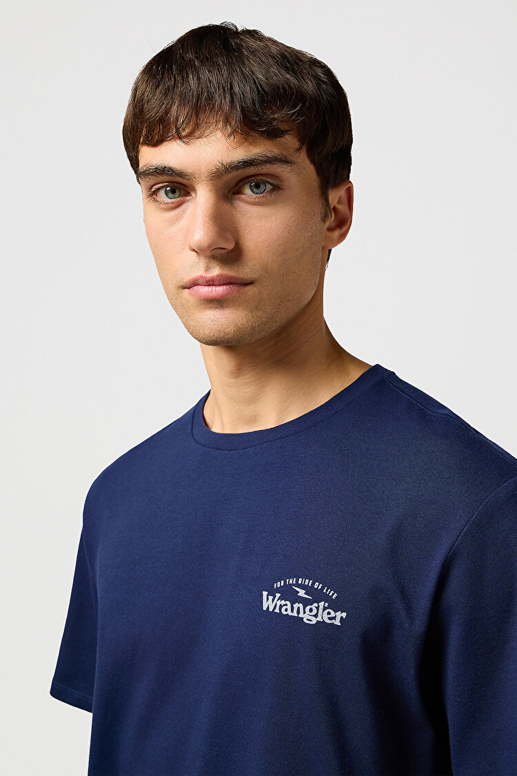 Футболка Wrangler Grafic Tee (112362367) Синий