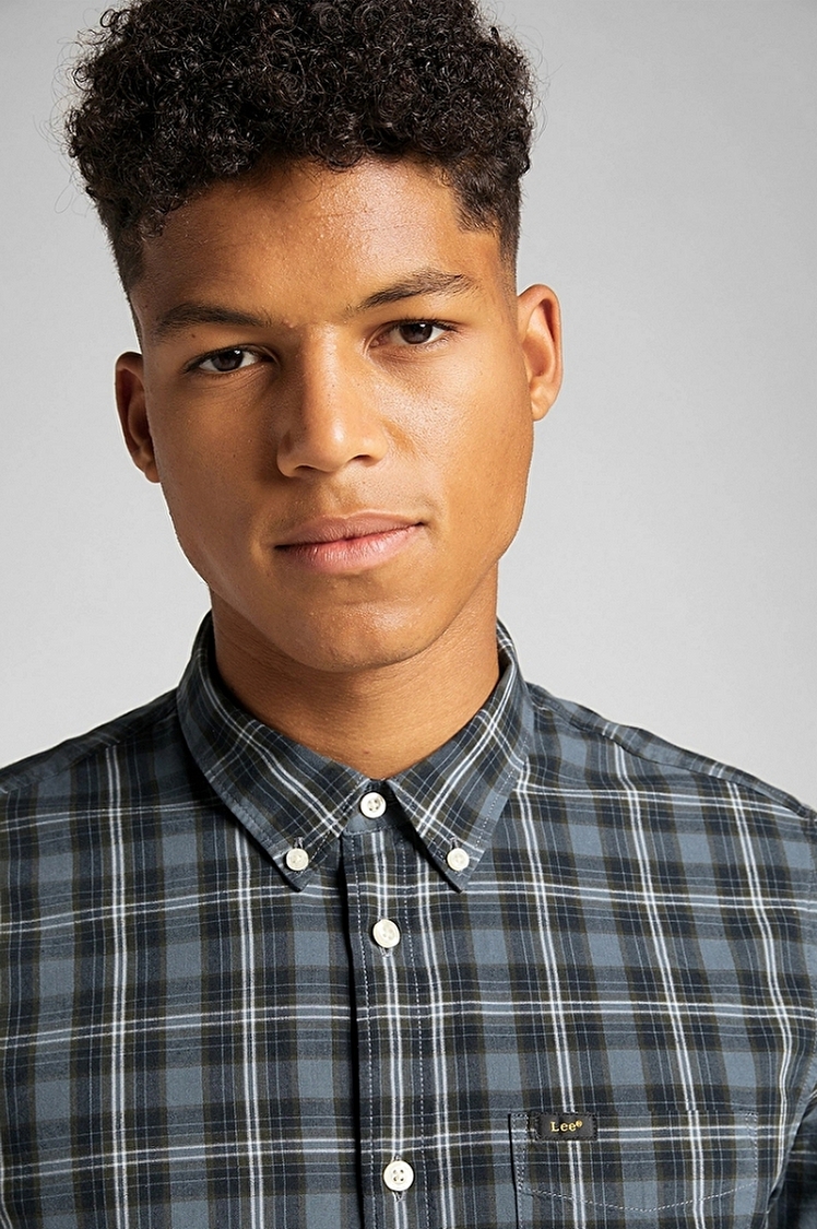 Сорочка LEE Lee Button Down Regular Fit (L880MBTG) Темно-сірий