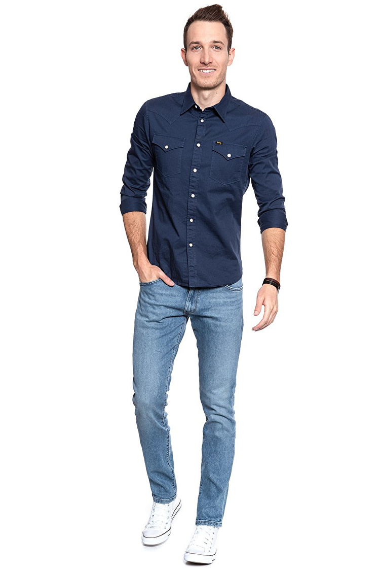 Джинси Wrangler Larston Slim Fit (W18S2324Z) Блакитний