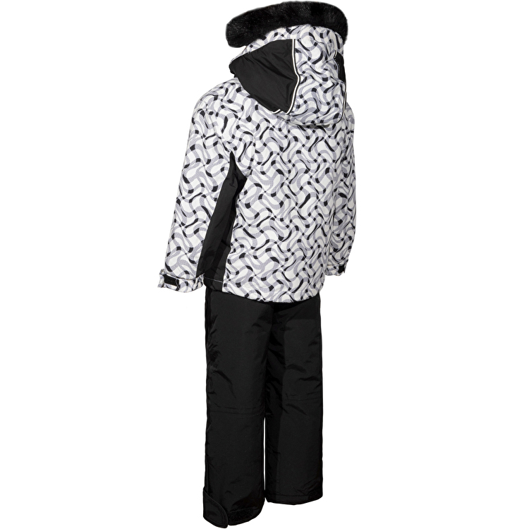 Комплект: Куртка та брюки на підтяжках NICKEL (3791904) Чорний, білий Чорний з Білим