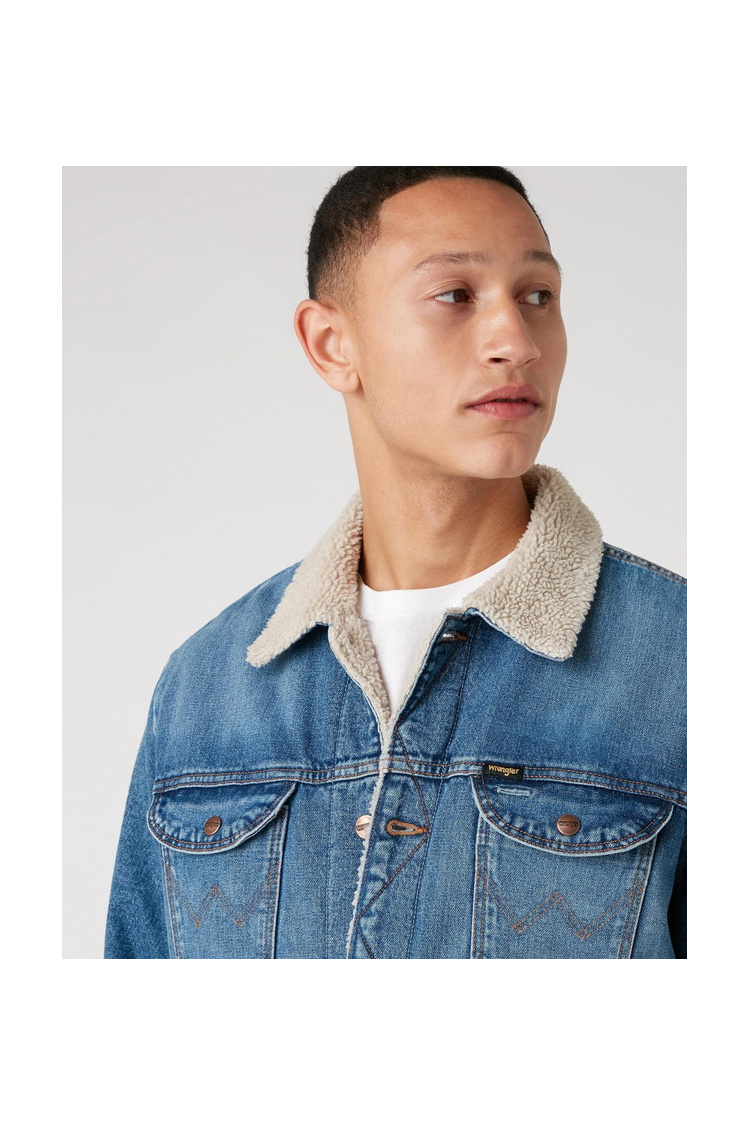 Шерпа Wrangler 124MJ Sherpa Regular Fit (W4MSUG10K) Голубой
