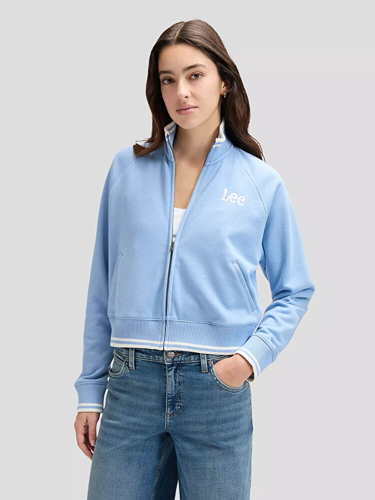 Свитшот на молнии LEE ZIP UP Relaxed Fit (112376984) Голубой