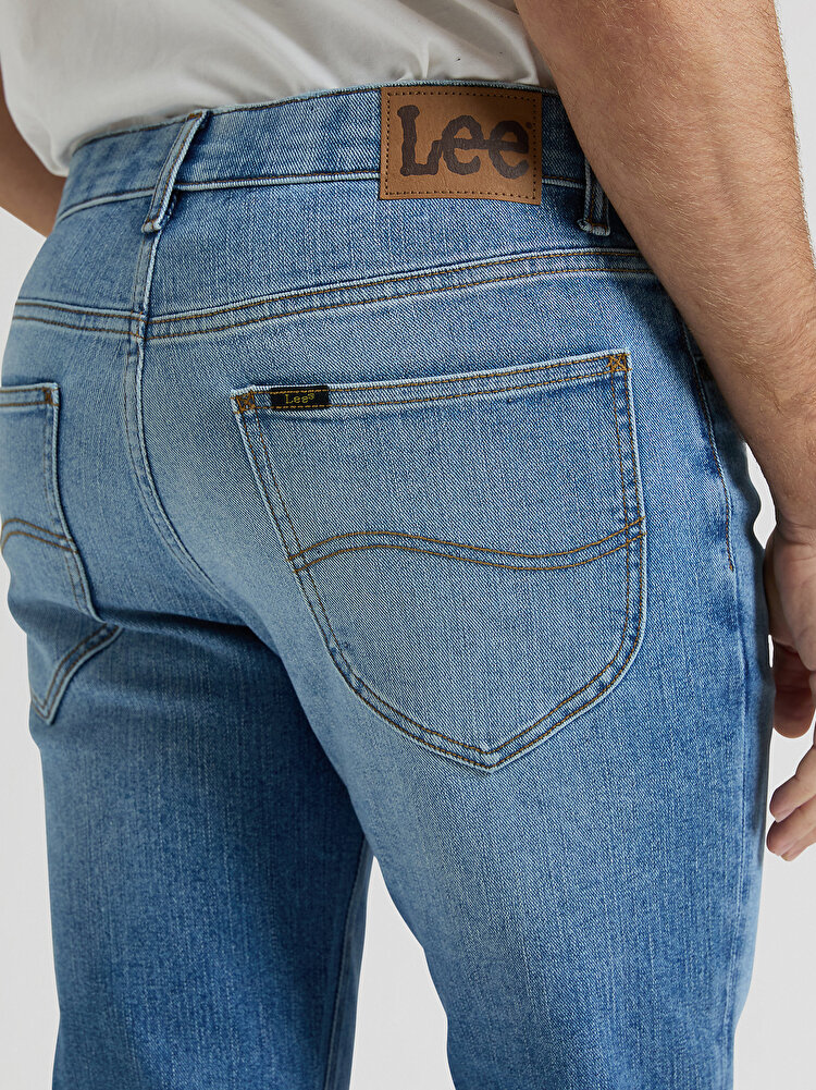 Джинси LEE Rider Slim Fit (112376397) Блакитний