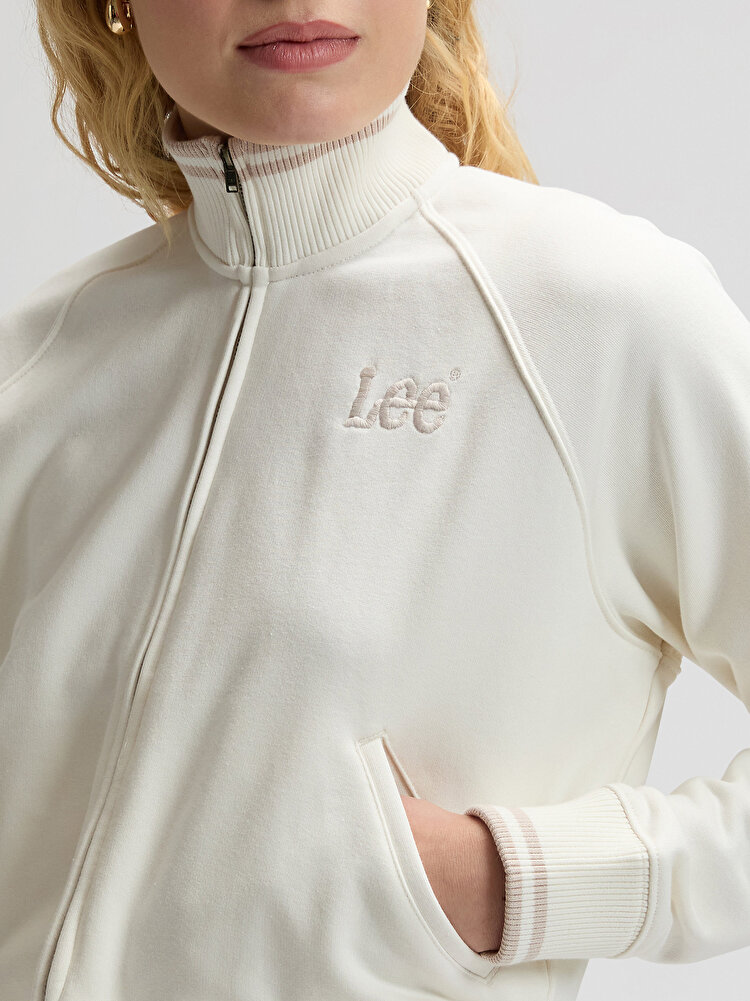 Свитшот на молнии LEE ZIP UP Relaxed Fit (112376983) Белый